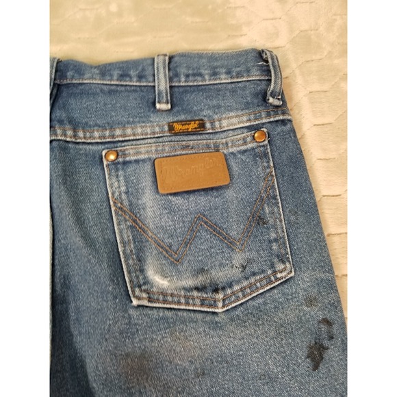Wrangler Jeans Mens Tag 33x32 Fits 33x31 Cowboy Cut Denim Pants 936PWD - Picture 15 of 16